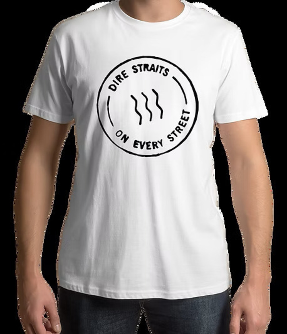 Dire Straits - On Every Street White T-Shirt